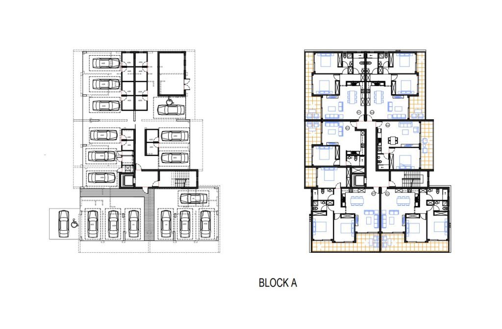 Plans for luxury apartments for sale in the popular area of Yeroskipou with sea views from the ground floor.