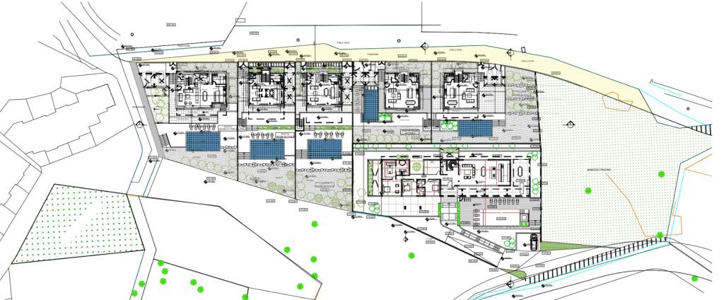 Masterplan for Luxury 5 bedroom villas for sale in Chloraka, paphos, Cyprus. Panoramic sea views