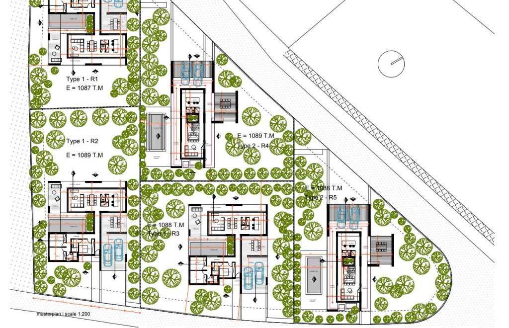 Masterplan for luxury bungalows and villas located in Peyia, Paphos, Cyprus. With panoramic sea views.