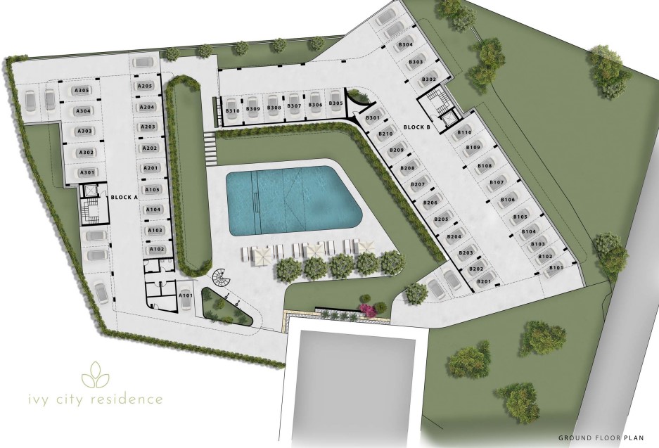 Masterplan for luxury 2-3 bedroom apartments to be built in the center of Paphos town, Cyprus.