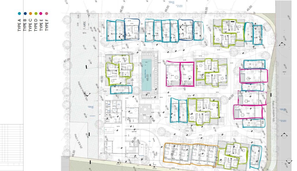 Plans for luxury new resort with apartments for sale. Located in the popular area of Yeroskipou, walking distance to the beach.