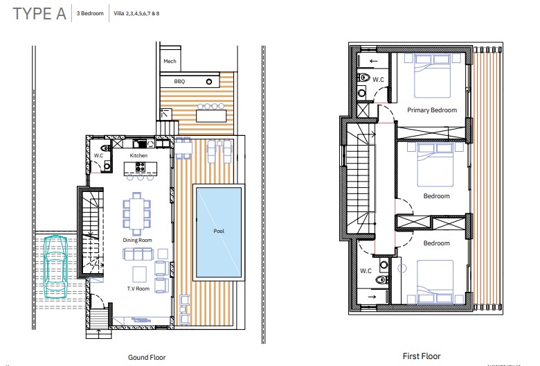 Plans for luxury villas for sale in the quiet area of Episkopi