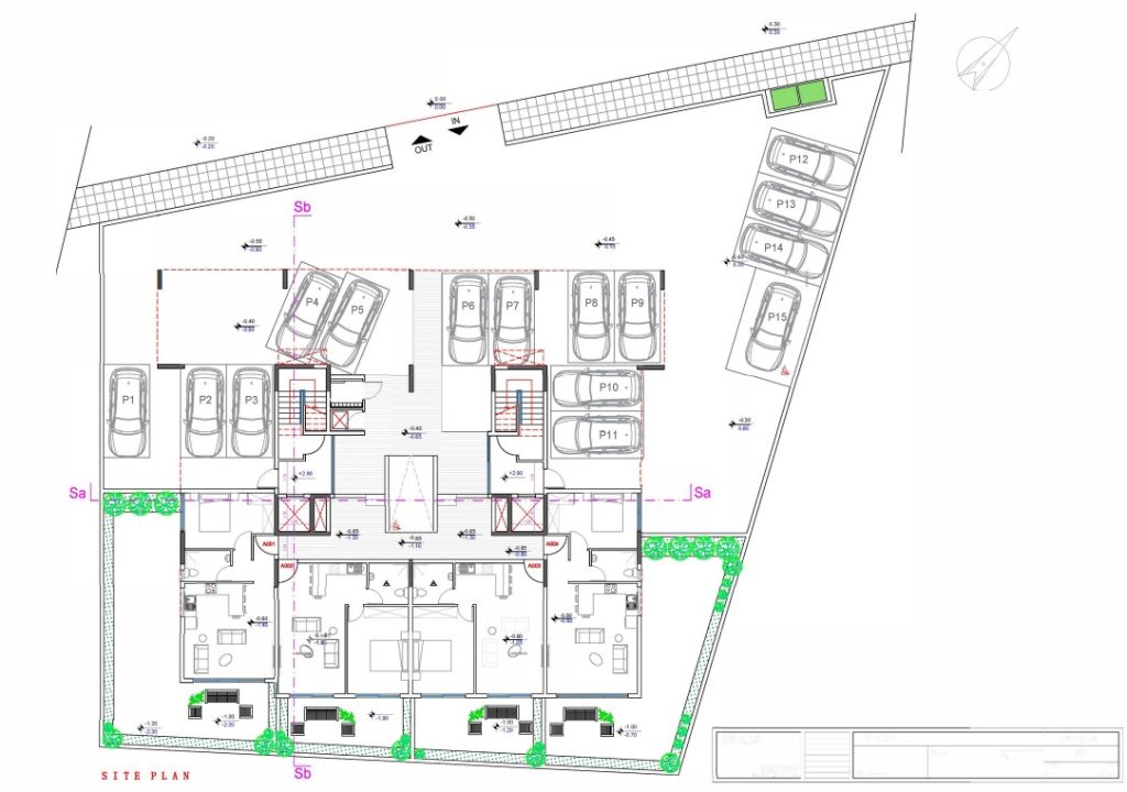 Master plan for luxury 1-2 bed apartments for sale in Kissonerga. 2km from the beach