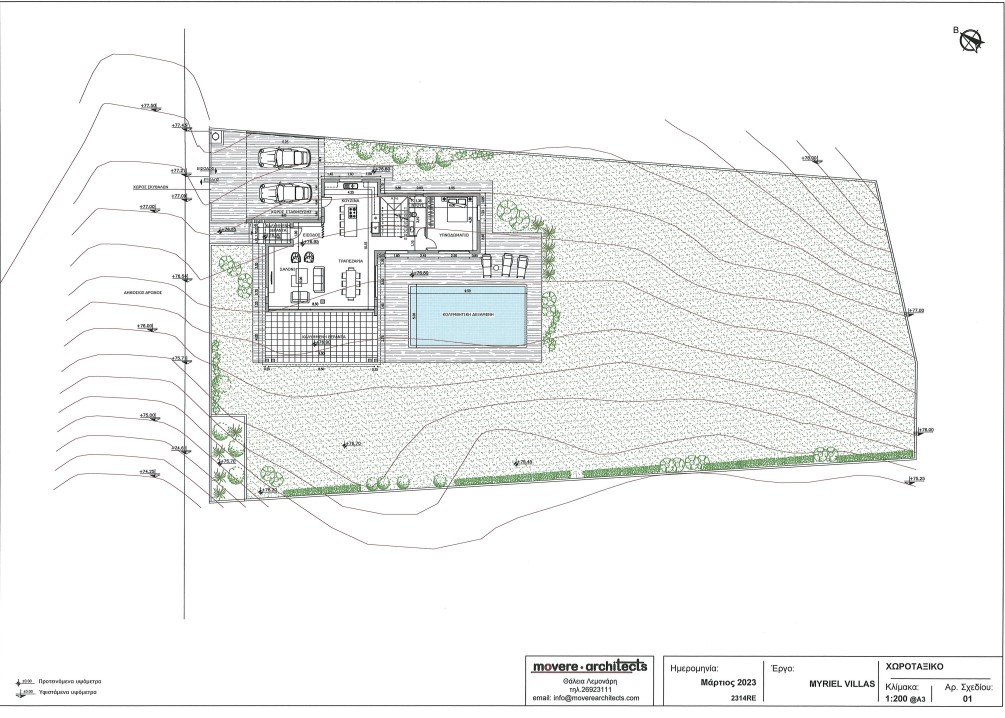 Masterplan for luxury new villa to be built in coral bay paphos cyprus. with sea views and close to Ameniteis with top quality finishes.